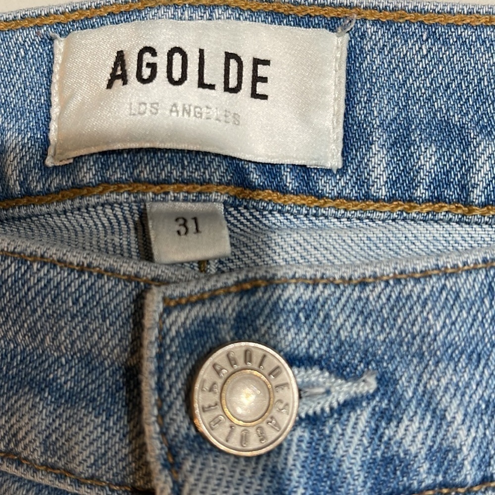 Agolde Toni Ripped Distressed Skinny Jean SZ 31 - Picture 8 of 10